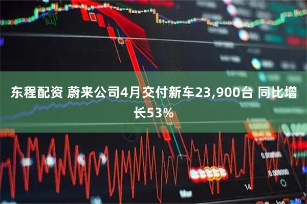 东程配资 蔚来公司4月交付新车23,900台 同比增长53%