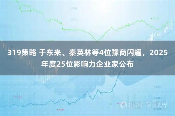319策略 于东来、秦英林等4位豫商闪耀,2025年度25位影响力企业家公布
